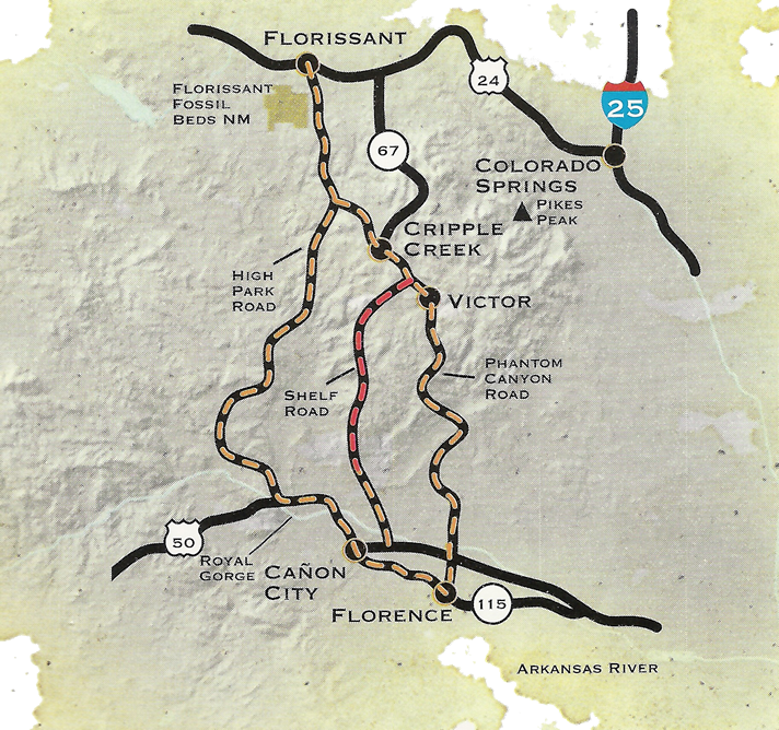 Tennessee Gold Belt Map